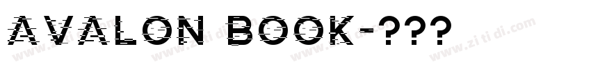 avalon book字体转换